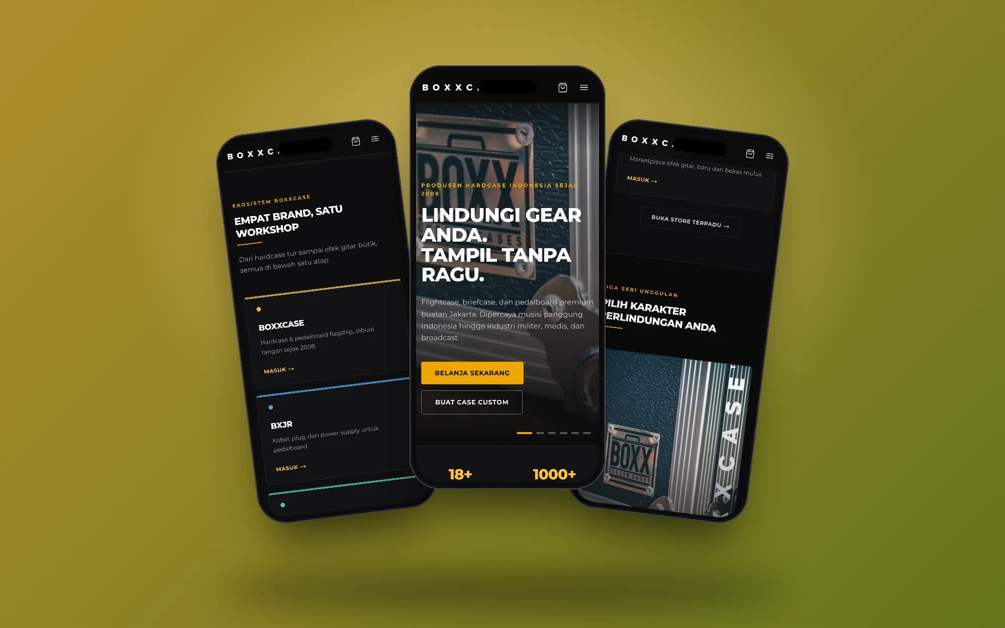 BOXXCASE, mobile screens