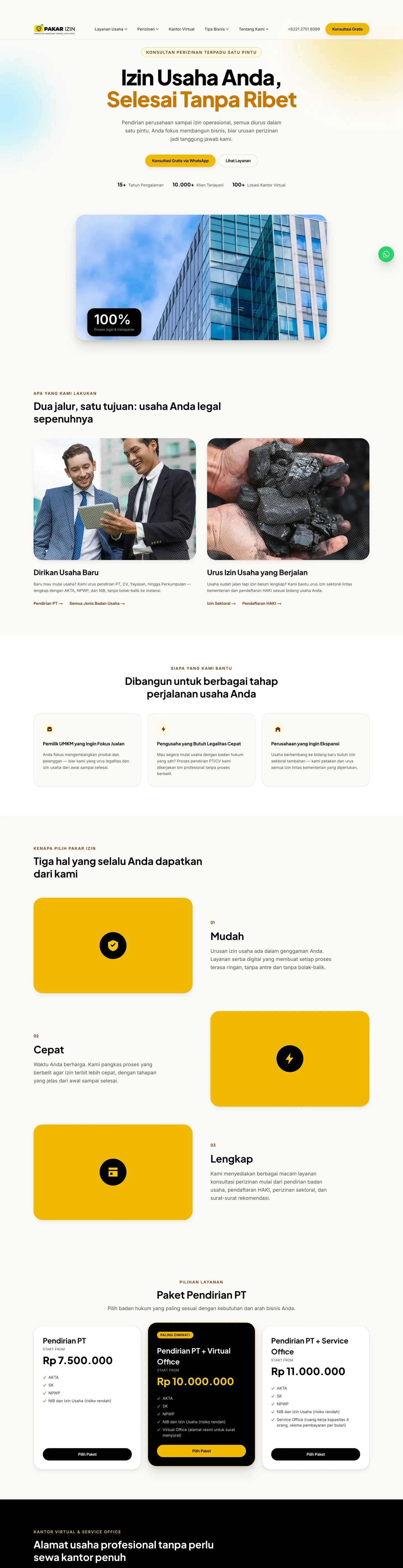 Pakar Izin, full page