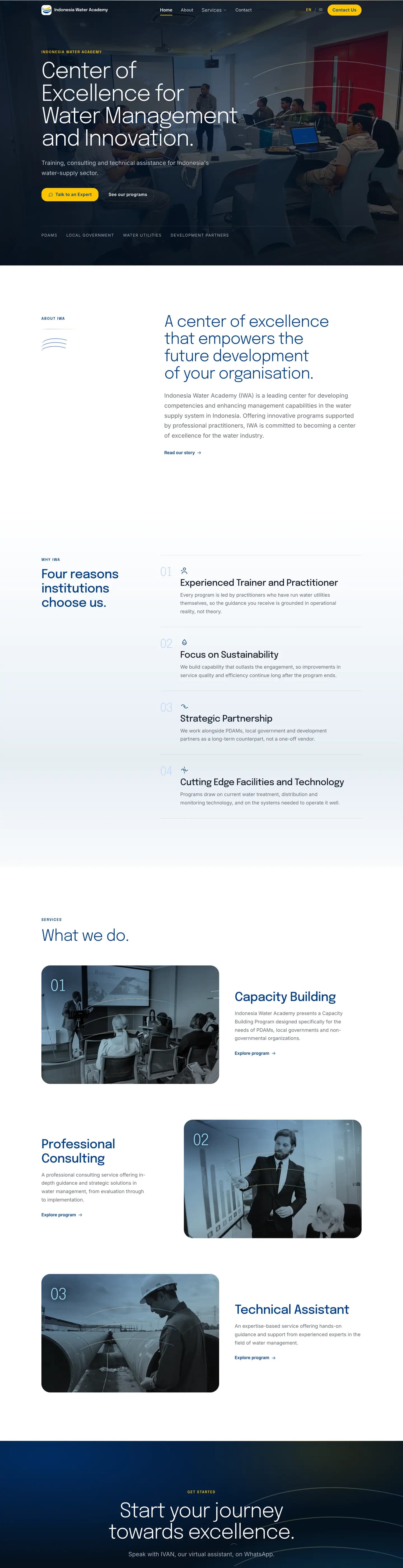 Indonesia Water Academy, full page