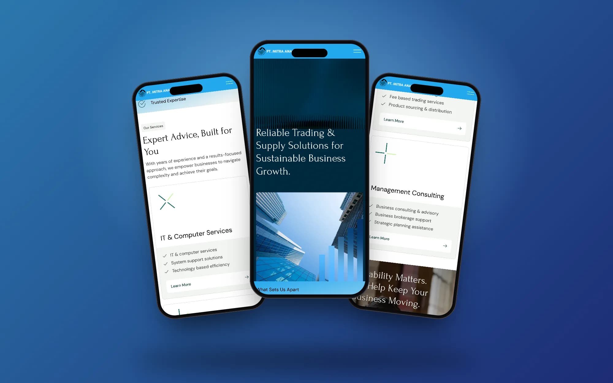 Mitra Ananta Jaya, mobile screens