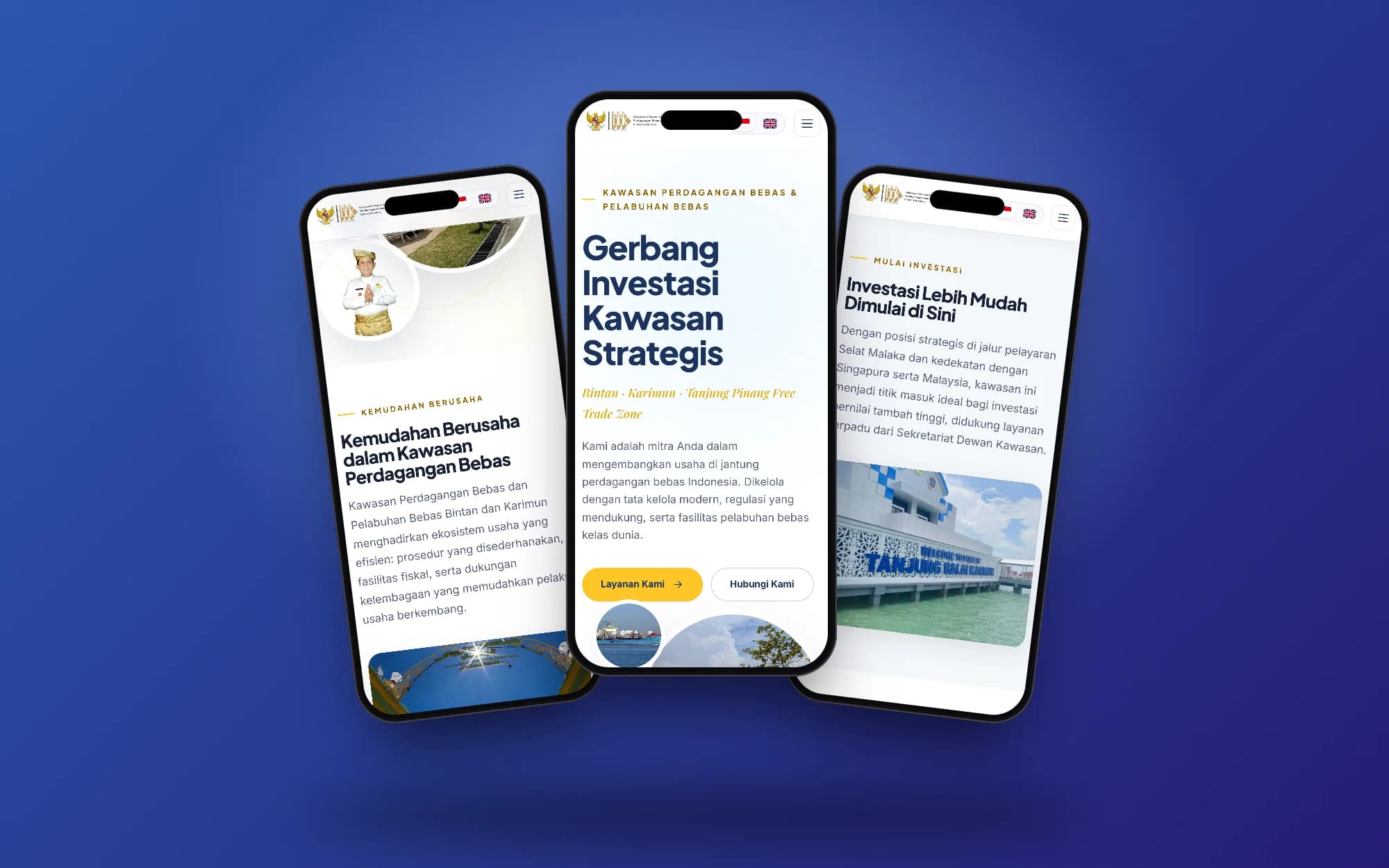 Sekretariat Dewan Kawasan, mobile screens